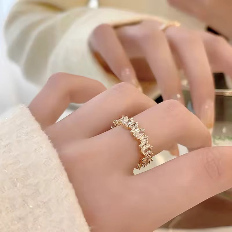 Baguette Luxury Ring – Verstellbar