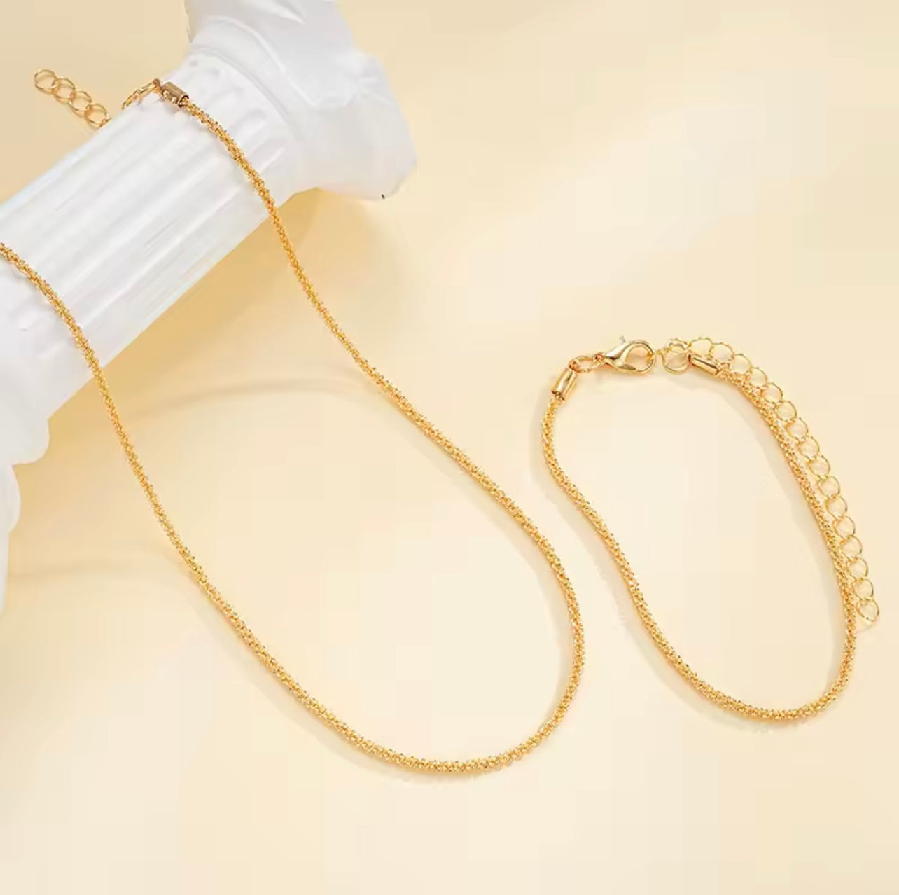 Lumière Duo – Halskette & Armband Set