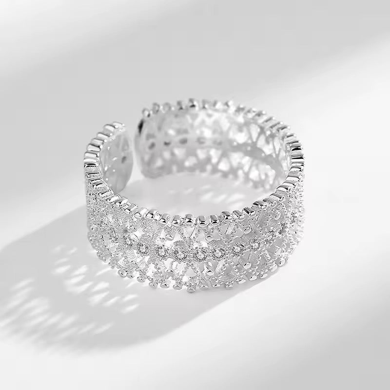 Clair de Lune – Verstellbarer 925er Silberring