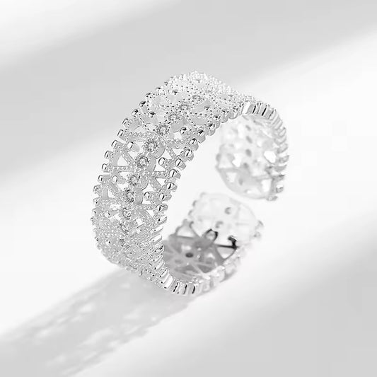 Clair de Lune – Verstellbarer 925er Silberring